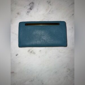 Fossil Blue Leather Wallet